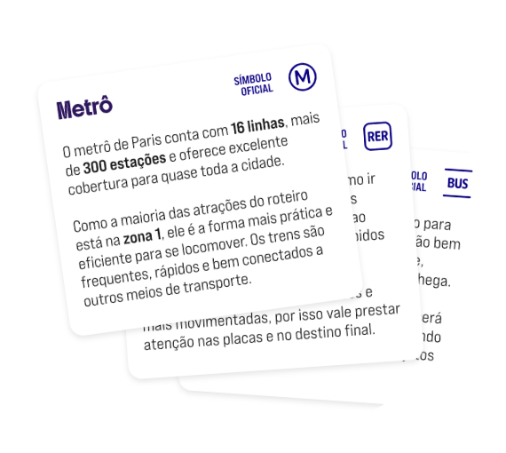Estações de Metrô e Trem (RER)